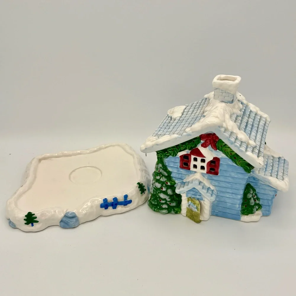 Target Festive Ceramic Holiday House Decoration for Tea Candle